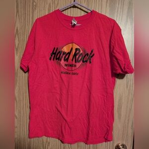 Hard Rock Miner Shirt Adult L Red Cafe Wallace Idaho VINTAGE 90's Y2K
